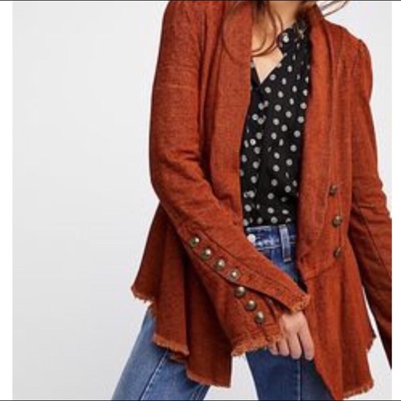 Anthropologie free people flare sleeve jacket xs - Picture 4 of 8